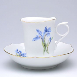 マイセン フラワー コーヒーカップ&ソーサー 039210-28582Iris