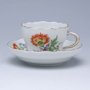 マイセン 二つ花 コーヒーカップ&ソーサー 040110-00582