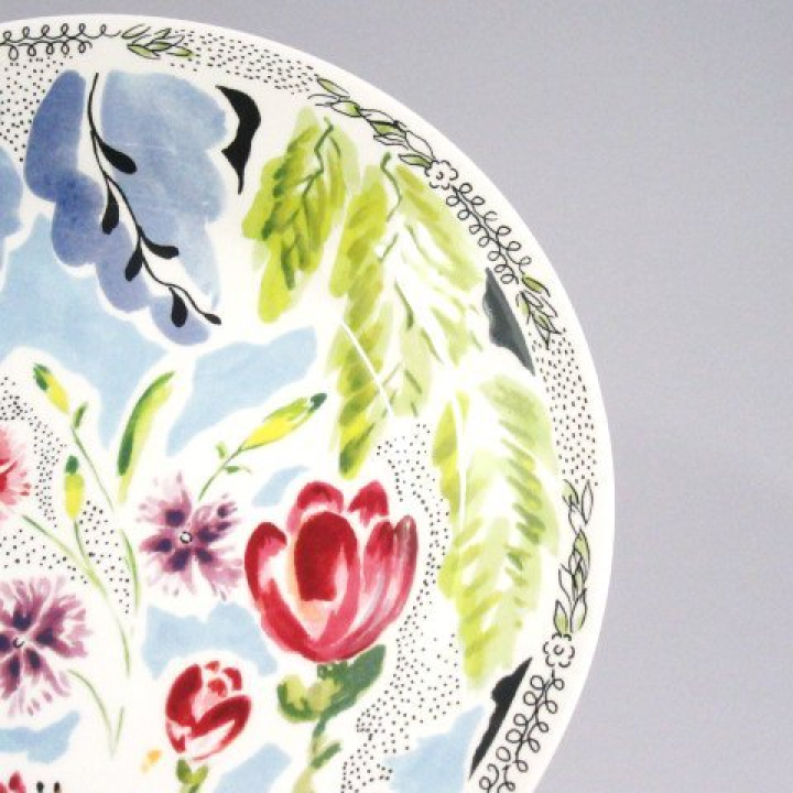 【倉庫取り寄せ商品】ジアン フローラ プレート21.8cm 1773B6AB
