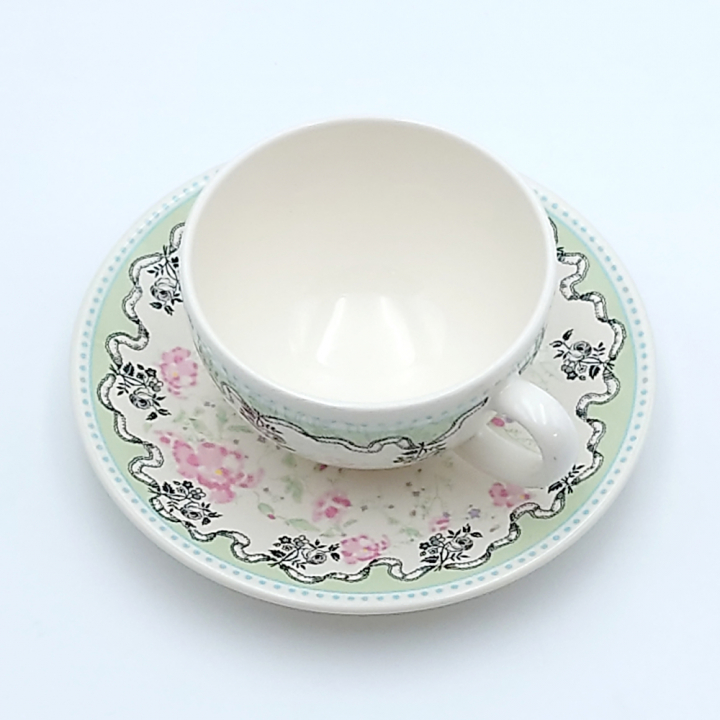 【倉庫取り寄せ商品】ジアン ポンパドール ティーカップ&ソーサー10422PTH