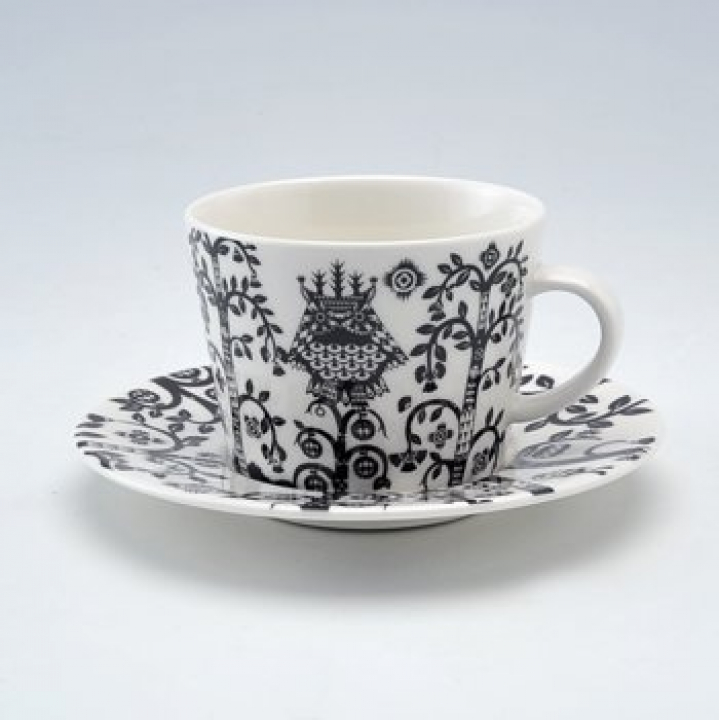 【倉庫取り寄せ商品】イッタラ（iittala） タイカ コーヒーカップ&ソーサー（ブラック）