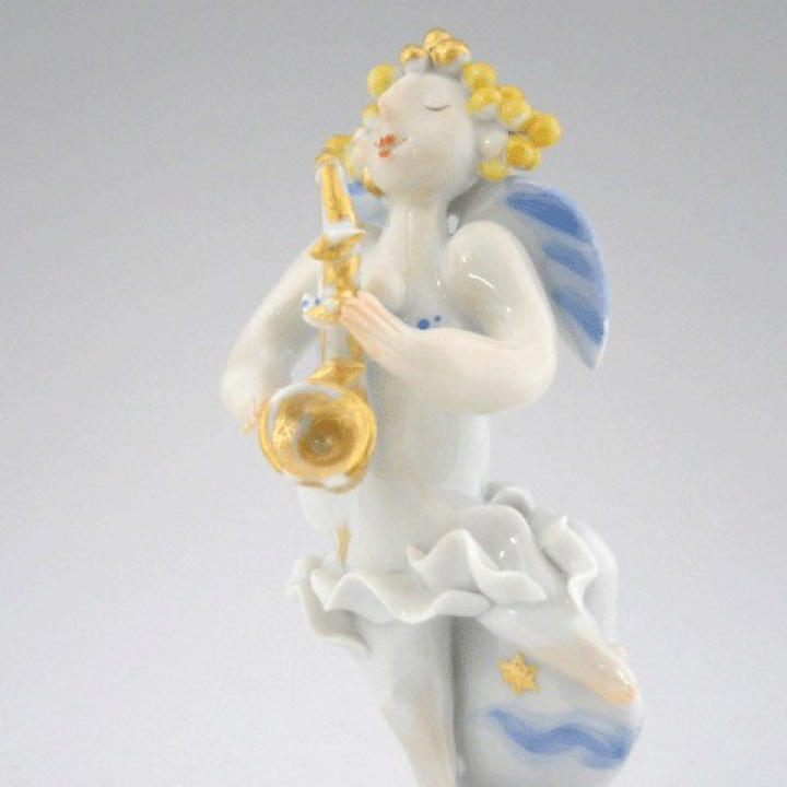 【倉庫取り寄せ商品】マイセン フィギュア エンジェル サックス奏者 900300-83443