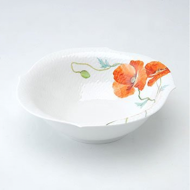 【納期:最長1年】マイセン ワイルドポピー ボールラウンド21.5cm 615201-29440