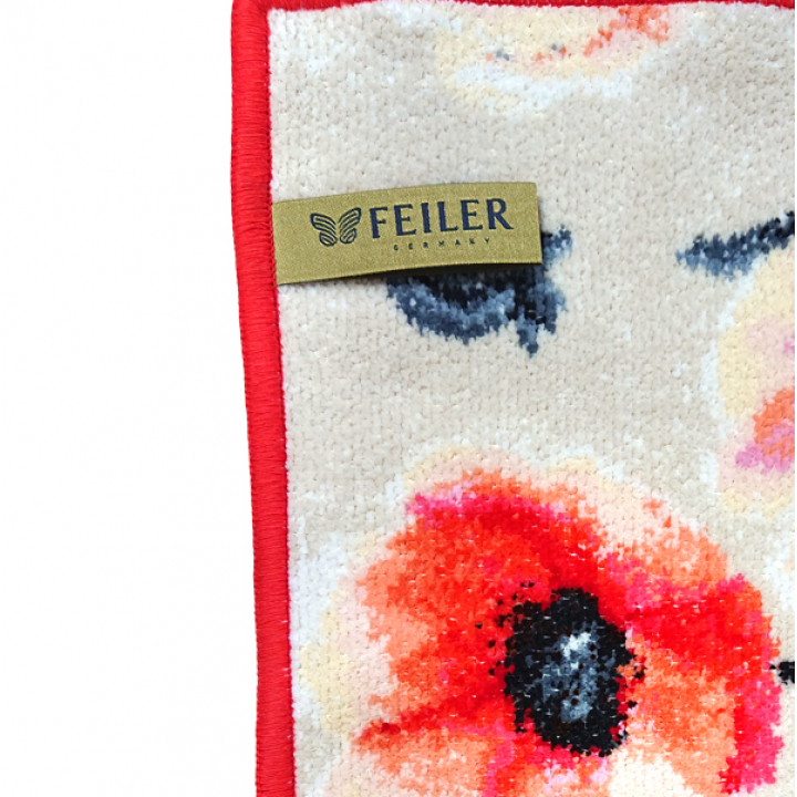フェイラー ウォッシュタオル Kiatsch mohn コーラル 30x30cm
