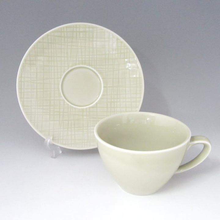 【店舗取り寄せ商品】ローゼンタール メッシュ・クリーム コーヒーカップ&ソーサー 405153-14642-14741