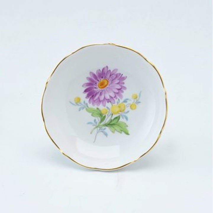 【店舗取り寄せ商品】マイセン 二つ花 ディッシュラウンド 8cm 040110-53601f