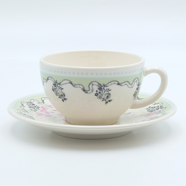【倉庫取り寄せ商品】ジアン ポンパドール ティーカップ&ソーサー10422PTH